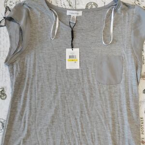 Calvin Klein Light Gray Short Sleeve Top
